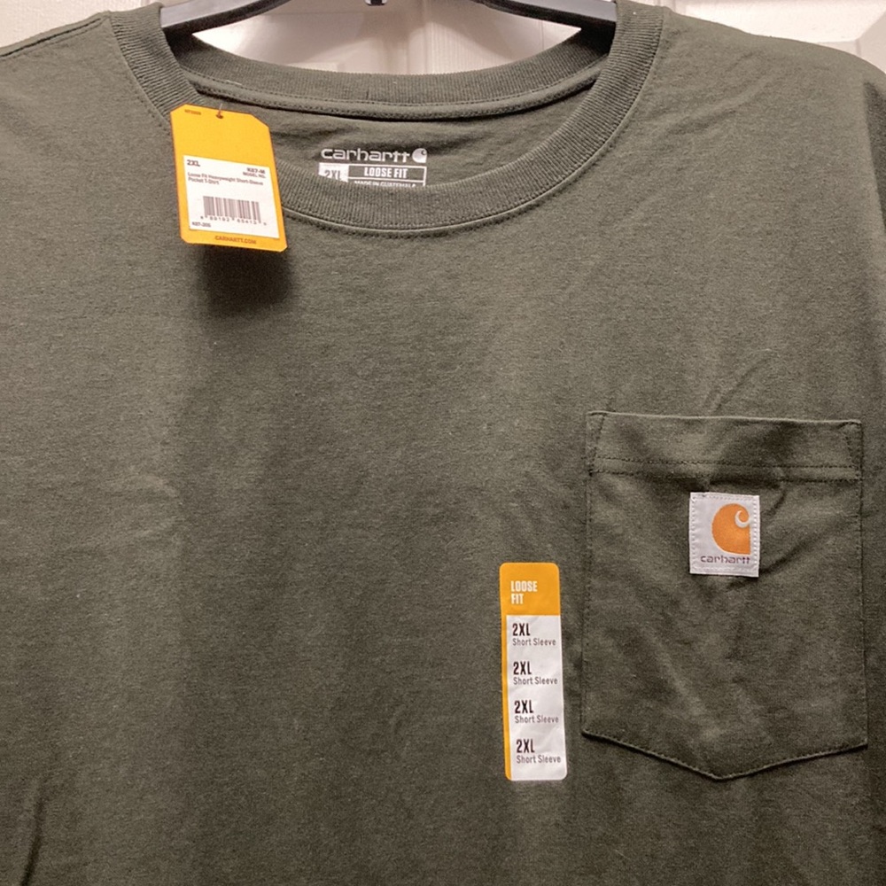 Carhartt, size: 2XL, Army green, condition: new, material: 100% cotton. - Picture 2 of 3